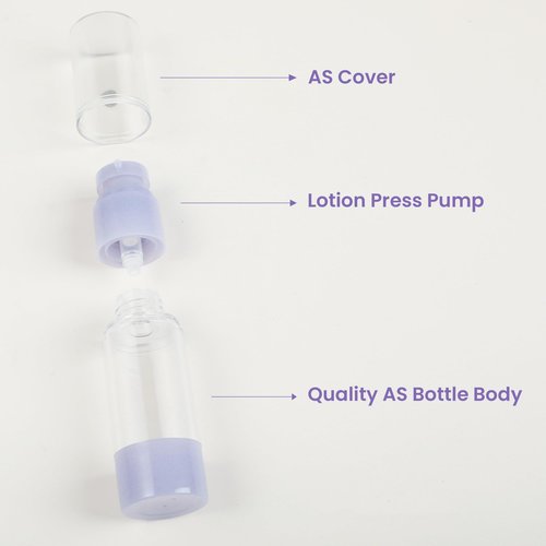 RONRONS 1oz 30ml Airless Pump Bottles, Refillable Leak Proof Travel Pump Bottle Toiletry Cosmetic Skincare Containers for Lotion Toner Gel Foundation (3 Pieces)