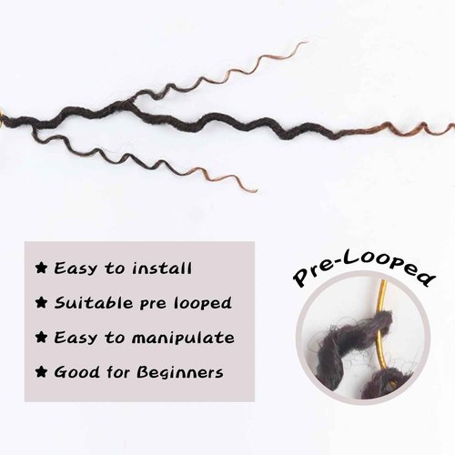 Vemet Goddess Locs Crochet Hair 24 Inch 9 Packs Synthetic Faux Locs Crochet Hair for Black Women, River Locs Hair Extensions Style Pre looped Crochet Locs with Curly Ends