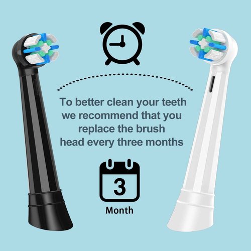 12 Pack Replacement Heads Compatible with Oral B IO 2/3/4/5/6/7/8/9/10/Deep Clean Series Electric Toothbrush, Brush Heads Refill Compatible with Oral B IO for Teeth and Gums Care (White)