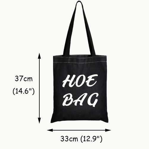 JXGZSO Funny Naughty Gift Hoe Overnight Bag - Hilarious Gag Gifts (HOE BAG Shopping Black)