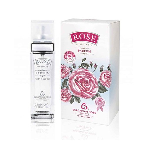 Rose Bulgarian Perfume - Natural Original Parfum - Aromatic Fragrance - Long Lasting Freshness - Paraben Free - Unisex Perfume - Perfect for Everyone - 28ml