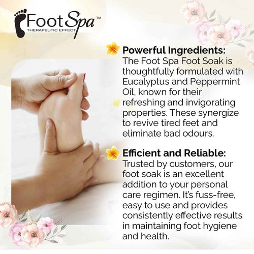 FOOT SPA - Foot Soak - Cleanses, Softens, and Refreshes - Made With Eucalyptus & Peppermint Oil - 128 Oz Gallon - Bulk, Refill Gallon