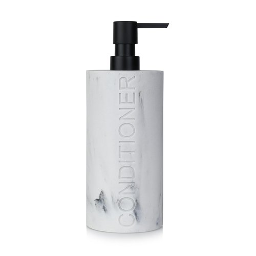 Indecor Home Conditioner Dispenser – Luxurious Refillable Pump Bottle with Embossed Text, Durable Construction for Bathroom and Kitchen