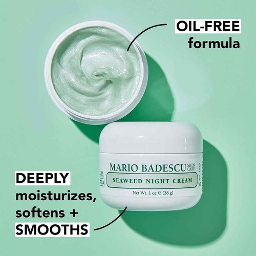 Mario Badescu Day & Night Hydration Set | Seaweed Night Cream + Hyaluronic Day Cream | Mineral-Rich Hydration, Collagen-Boosting & Moisture Retention for Dry Skin
