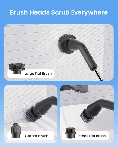 Leebein 8PCS Replacement Brush Heads with Extra Dome Brush for Leebein 2025 New Upgraded YMG-825 Spin Scrubber