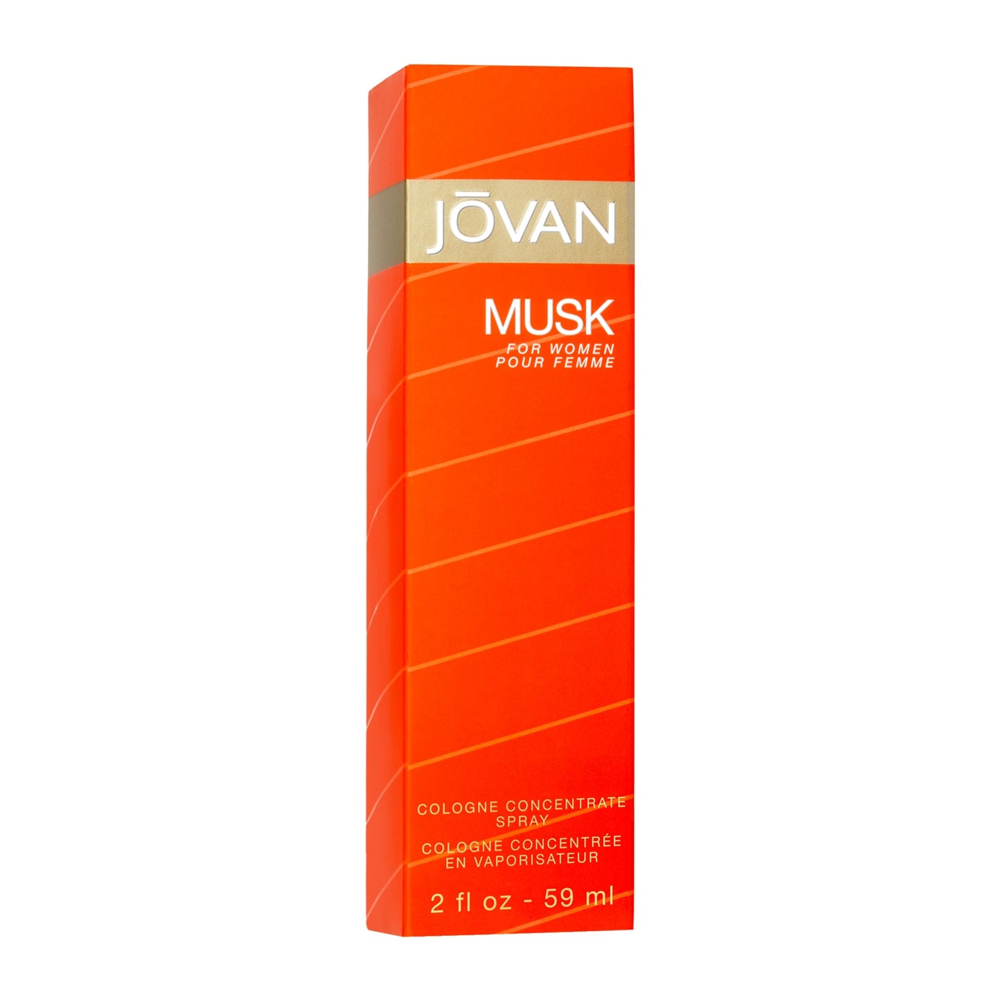 Jovan Musk Eau de Cologne Spray, Sexy Cologne for Women, Vegan Formula, 2.0oz