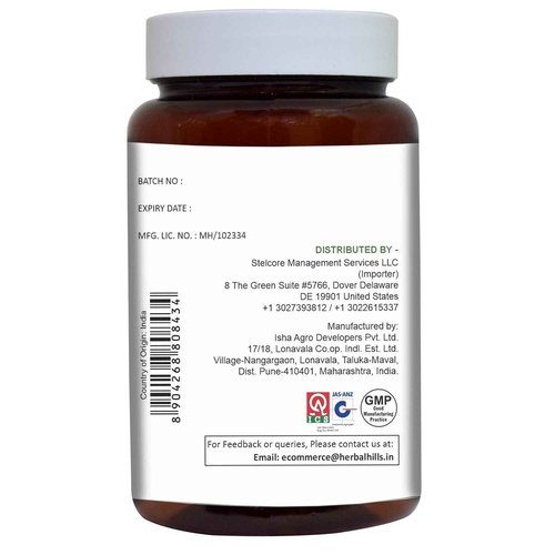 HERBAL HILLS Aloe Vera Capsules (Aloe barbadensis) | 120 Capsules (500 mg) | Pure Aloe Freeze Dried Powder Supplement, High Concentration, Supports Overall Well-Being