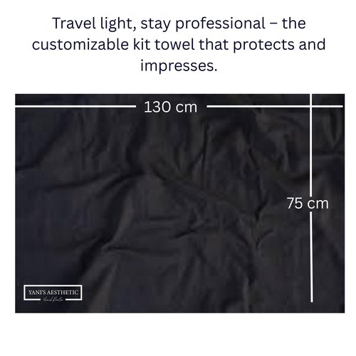 Professional Makeup Travel Towel - Microfiber Suede Quick Dry Towels - Multipurpose Kit Towel for Artists & Stylists - Double-Sided High Absorbency Towel - Sand-Free Protect Client Surface - 75x130 cm