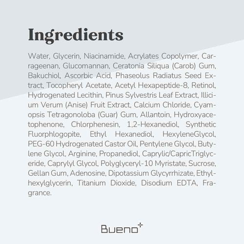 Bueno+ Bakuchiol Anti-Wrinkle Ampoule Eye Patch, 60 Patches, Under Eye Patches for Puffy Eyes and Dark Circles with Bakuchiol and Retinol, Korean Skin Care