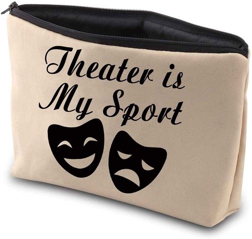Acting Inspired Gift Theatre Bags Theater is My Sport Makeup Bags Gifts for Performance Actress Actors Director (Theater is My Sport-2)