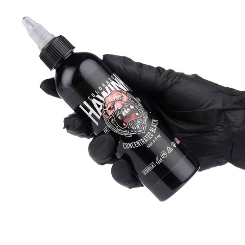 HAWINK Black Tattoo Ink 4oz(120ml) Friendly Pigment Tattoo Supplies Concentrated Black TI203-120-002