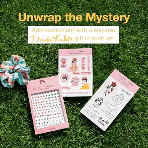Frida Kahlo 15 Min Pamper Me Kit by Naisture ? Korean Spa and Skincare Kit for Women with Hair, Hand, Foot, Eye, and Face Masks