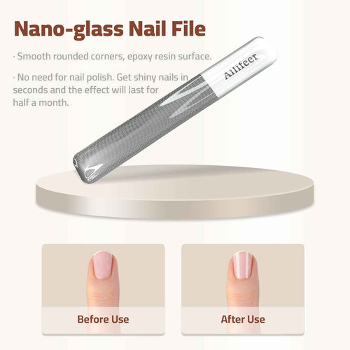 AILIFEER Manicure Set, 4-in-1 Stainless Steel Professional Nail Clippers and Nail Cutters Kit, Includes Nail Filer,Cuticle Trimmer,with Portable Travel Case,Gifts For Women Men,Pedicure Tools For Feet