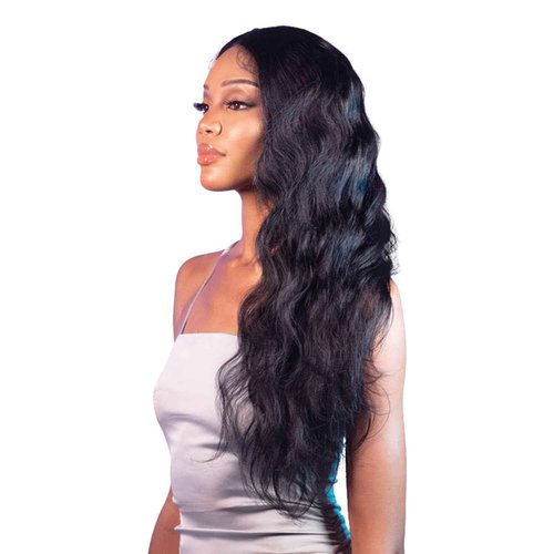 Shake N Go Virgin Remy Hair Lace Closure Glossy 4X4 Body Wave 12" (Color:NATURAL)