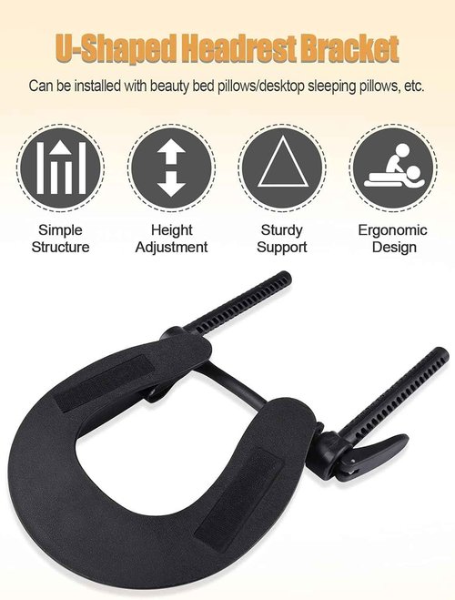 Kalolary Massage Face Cradle for Bed, Adjustable Bed Massage Head Holder, Massage Head Rest at Home, Face Cradle Replacement for Beauty Spa Therapy Tattoo