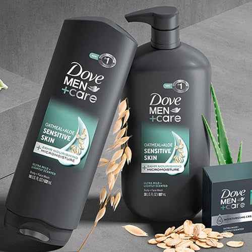 DOVE MEN + CARE Body & Face Wash Sensitive Skin For Hydrated, Smooth Skin - 30 oz