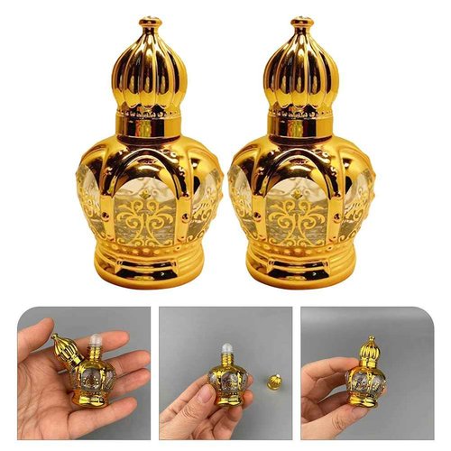Lurrose Essential Oil Roller Bottles, Arabic Perfume Empty Bottles, Travel Mini Arabic Bottle