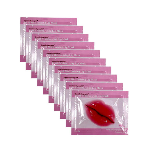 Jakuva 30PCS Collagen Lip Mask,Gel Lip Pads Lip Balm Lip Masks for Dry Lips,Remove Chapped Skin & Nourish & Moisturizing,Lip Sleeping Mask Great Plump Your Lips(Peach Pink)