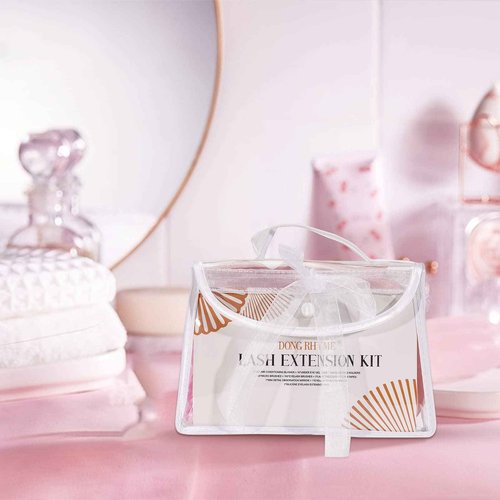 320 PCS Lash Extension Supplies, USB Mini Portable Air Conditioning Blower Handheld Dryer Fan Rechargeable Mini Mirror, Tapes, Tweezers, Eyelash Brushes, Micro Brush in Organizer Bag