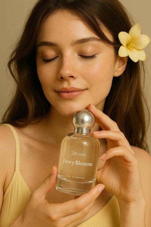 NOIR Dewy Blossom Eau de Parfum for Women – Fresh, Fruity and Floral Fragrance of Pear, Freesia & Rose with a soft Amber base | Long Lasting Luxury Scent – 100ml / 3.4 Fl Oz