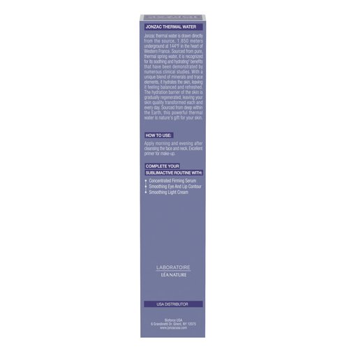 JONZAC Eau Thermale Sublimactive Organic Anti-Aging Smoothing Rich Cream for Women - Firms and Smooths Skin - with Shea Butter - Natural Skin Care - Safe for Sensitive Skin - 1.35 fl oz