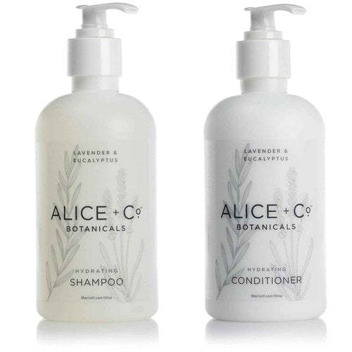 Shampoo & Conditioner - Fairfield by Marriott Hotel Bath Amenities - Lavender & Eucalyptus - 8.5 oz Bottles - Hair Care Set
