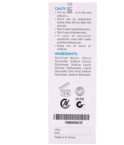 Eyelash Extension Shampoo 3.38 fl.oz/Stacy Lash Serum 5ml / Eyelid Foaming Cleanser/Supplies for Lashes Growth & Thickness/With Biotin/Enhancing Natural Eyelashes/Professional & Self Use