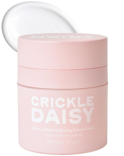Crickle Daisy Hydrating Face Cream - Soothing & Nourishing Moisturizer with Hyaluronic Acid, Niacinamide & Willow Bark Extract. Suitable for Sensitive Skin. Fragrance Free. Made in the USA, 1.7 oz