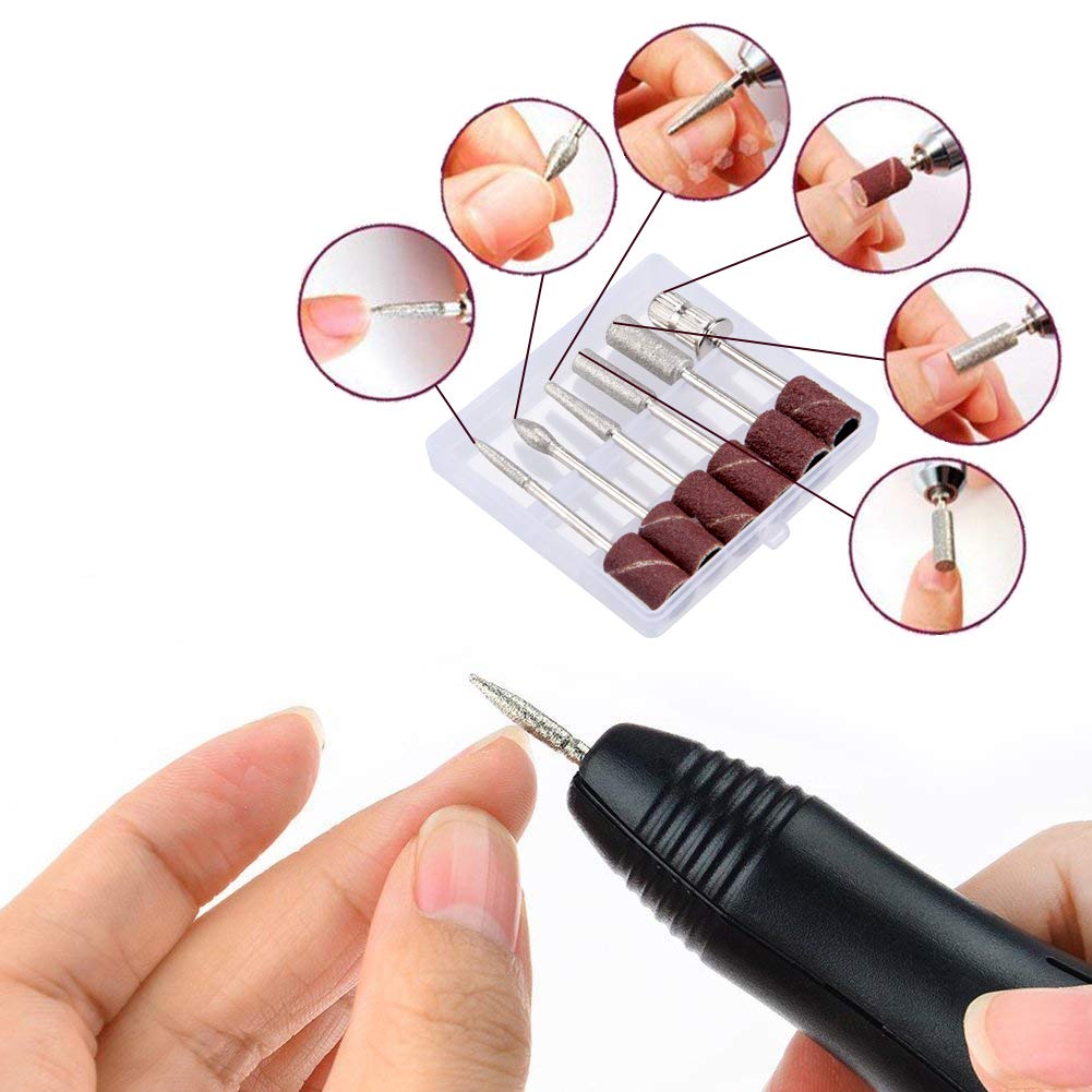 Electric Nail Drill Cadrim Nail Drill Machine Nail File Kit Manicure Pedicure Set for Acrylic Nails Gel Nail Glazing Nail Drill Nail Art Polisher Sets Glazing Nail Drill