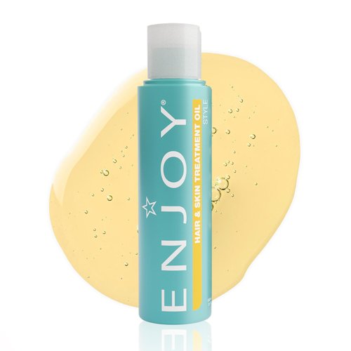 Enjoy Hair & Skin Treatment Oil - Lightweight, Non Greasy Hydration for Fast Drying & Smooth Finish (3.4 oz)