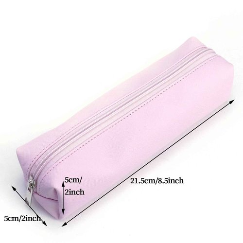 AGBIADD Travel Makeup Bags Set, 3-Piece Large Toiletry Organizer, Multi-Size Cosmetic Bags with Zipper (Pink)