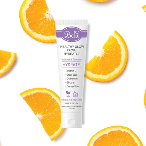 Belli Skincare Healthy Glow Facial Hydrator and Moisturizer, Vitamin C Face Cream for Oily, Dry, Sensitive Skin - Pregnancy Safe, Non Toxic, 1.5 Fl Oz (Pack of 1)
