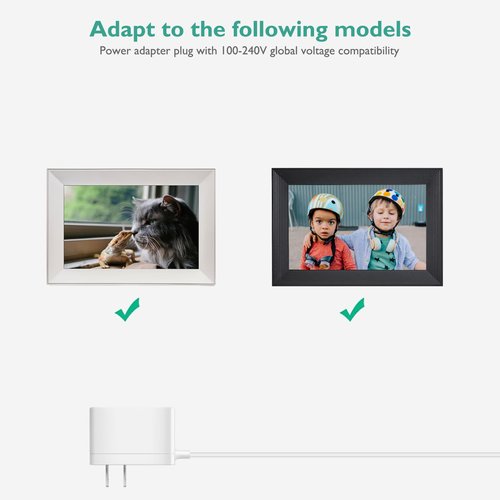Lnauy Power Adapter Compatible with Aura Carver AF900 AF100 SR-A30502000U2 Charger Replacement WiFi Digital Picture Frame Power Supply