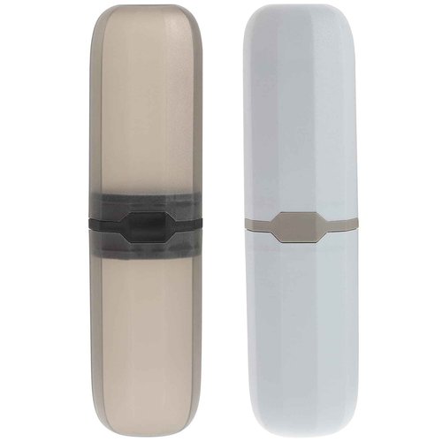SUPVOX 2Pcs Toothbrush Travel Case: Portable Toothbrush Holder Dustproof Protective Cover for Outdoor and Daily Use