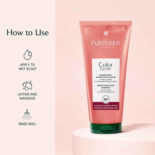 René Furterer Color Glow Protecting Color Shampoo - Amino Acids & Lemon Essential Oil 6.7 fl oz.