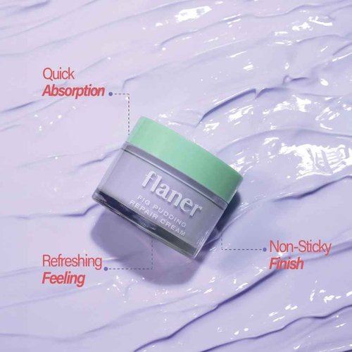 Fig Pudding Barrier Repair Cream – 11x Hyaluronic Acid Moisturizer Cream, Barrier Care, Ceramide, Hydration and Barrier Strengthening, Vegan, Korean Skincare, Dry & Sensitive Skin, 1.69 fl.oz