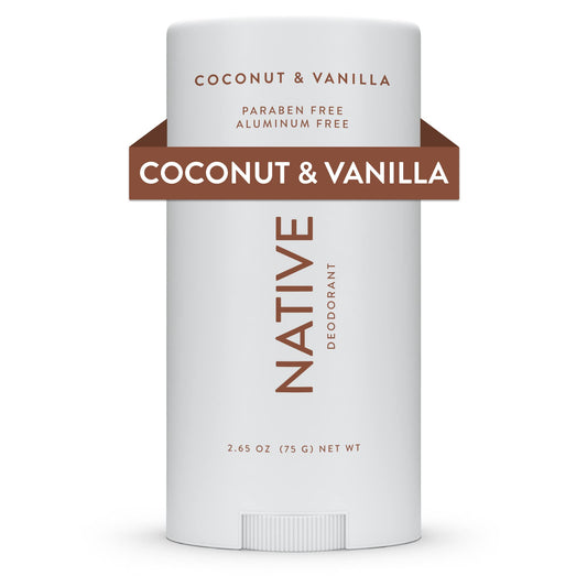 Native Deodorant Contains Naturally Derived Ingredients, 72 Hour Odor Control | Deodorant for Women and Men, Aluminum Free with Baking Soda, Coconut Oil and Shea Butter | Coconut & Vanilla