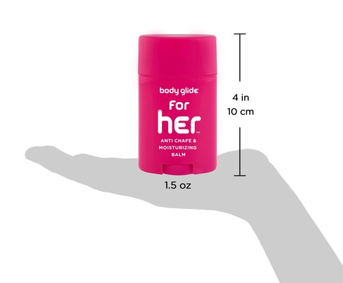 Body Glide Original Anti Chafing Stick Balm (2.5oz) and Body Glide For Her Anti Chafe Balm (1.5oz)