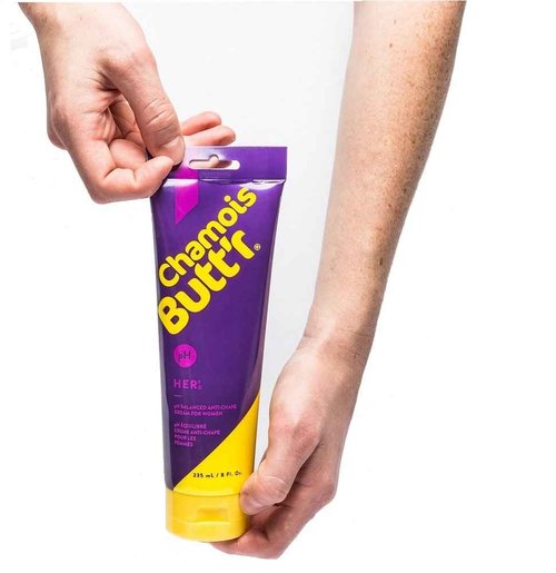 Chamois Butt'r Coconut Anti-Chafe Cream, 8 Ounce Tube & Her' Anti-Chafe Cream, 8 ounce tube