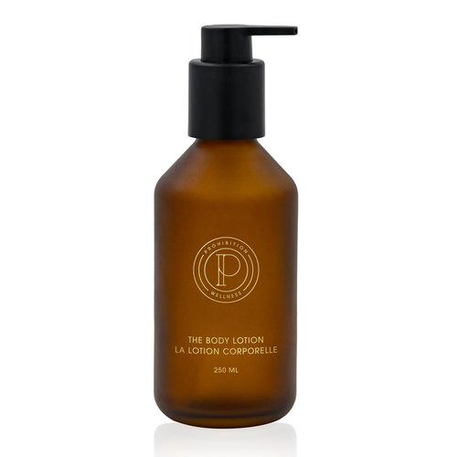Prohibition Wellness The Body Lotion, Body Lotion for Dry Skin, Body Moisturizer, Hyaluronic Acid, Macadamia Nuts, and Hemp Seed Oils, Paraben Free (250 ml)