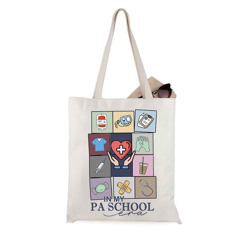 WCGXKO Medical Training Gift In My PASchool Era Tote Bag for Physician Assistant Student