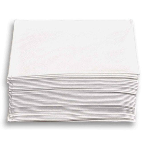 DAVELEN Essential Disposable Hair Towels for Women, 32 inch X 16 inches Each, Super Absorbent Quick Dry Hair for Drying Curly, Long & Thick Hair (White) (50)