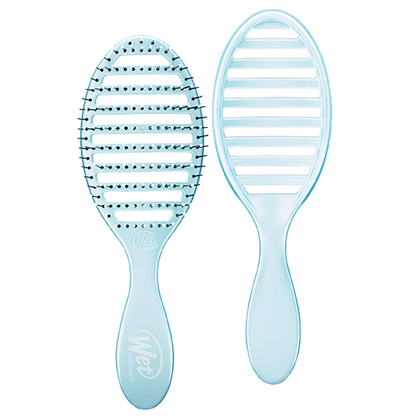 Wet Brush Osmosis Speed Dry Hair Brush - Blue - Vented Design and Ultra Soft HeatFlex Bristles Are Blow Dry Safe With Ergonomic Handle Manages Tangle and Uncontrollable Hair - Pain-Free (Pack of 2)