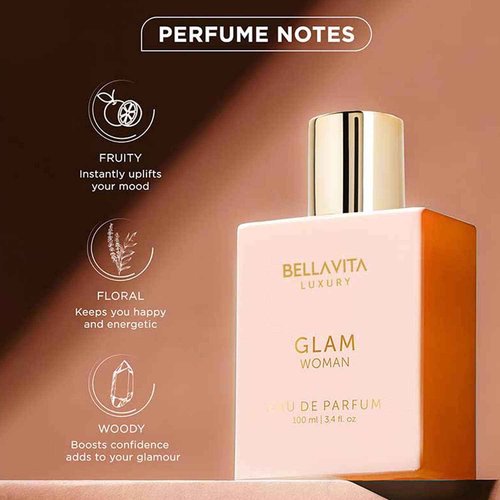 Bella Vita Luxury Women's Gift Set - Date Woman & GLAM Perfume for Women's | Pink Pepper, Red Fruit & Jasmine | Fruity & Spicy Long Lasting Perfume | 2 * 100 ML