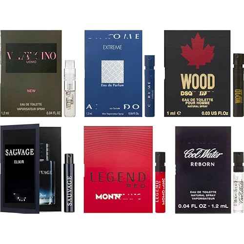 Men's Popular Designer Fragrance Sampler (6 count) - Lot of Cologne Sample Vials