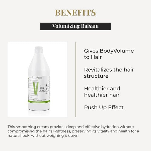 SALERM - Volume Conditioner - Volumizing Hair Lab - 1200 ml - with Caffeine and Amino Acids - for Fine and Limp Hair - Adds Body and Volume to Hair - Paraben-Free