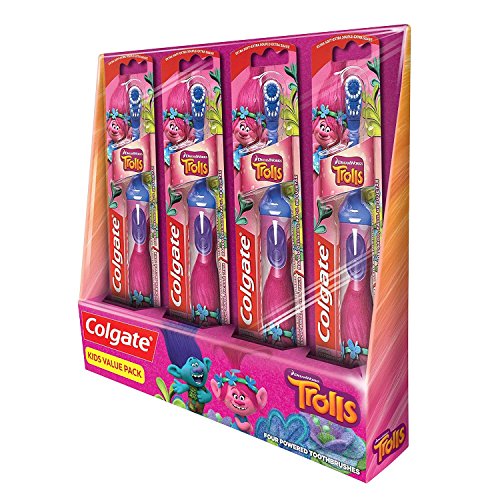 Colgate Kids Battery Powered Toothbrush, Trolls (4 pk.)