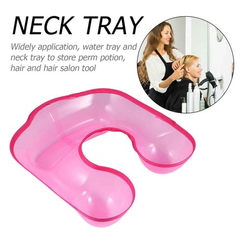 FRCOLOR Hair Styling Perm Bowl Neck Tray Plastic Hairdressing Tray Waterproof Feature