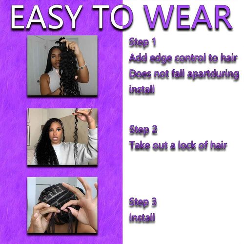 ZFY Human Braiding Hair 100g 22 Inch Deep Wave Bulk Human Hair for Braiding Boho Braids 100% Unprocessed Brazilian Virgin Human Hair Extensions No Weft 2 Bundle/Pack Natural Color