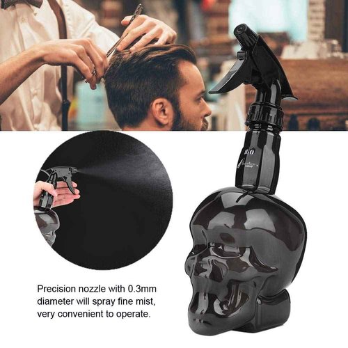 Hair Mist Sprayer 250ml Barber Spray Bottle ABS Vintage Beauty Eco-friendly Home(black)